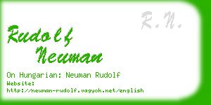 rudolf neuman business card